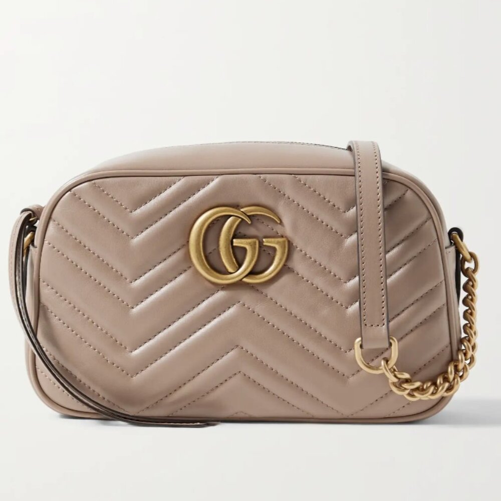 Gucci GG MARMONT MINI SHOULDER BAG shoulder/crossbody bag Antique pink/rose